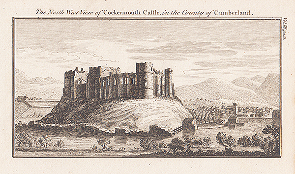 The North West view of Cockermouth Castle in the County of Cumberland 