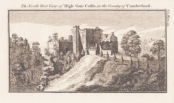 The North West view of High Gate Castle in the County of Cumberland 