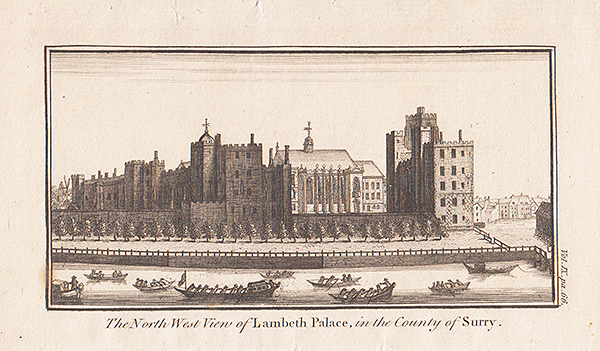 The North West View of Lambeth Palace in the County of Surry 