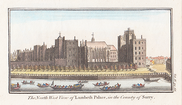 The North West View of Lambeth Palace in the County of Surry 