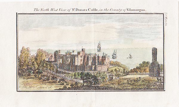 The North West View of St Donat's Castle in the County of Glamorgan