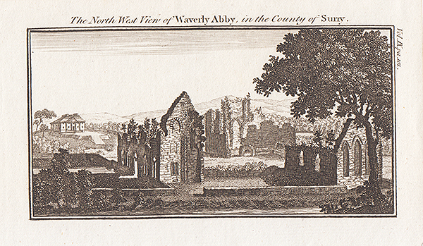 The North West View of Waverly Abby in the County of Surry 