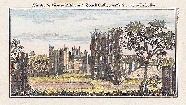 The South view of Ashby de la Zouch Castle in the County of Leicester