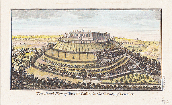 The South view of Belvoir Castle in the County of Leicester 