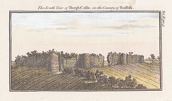 The South view of Burgh Castle in the County of Suffolk 