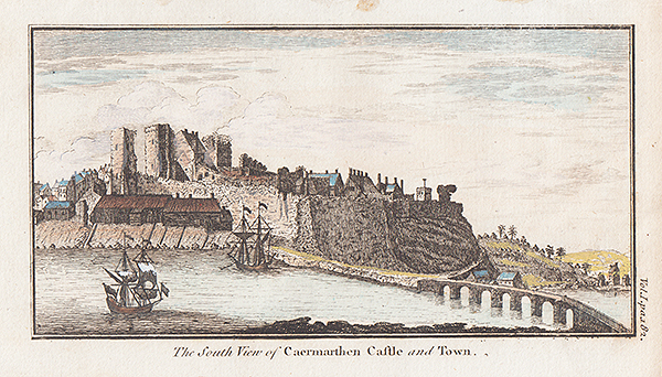 The South View of Carmarthen Castle and Town