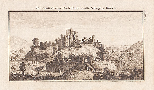 The South View of Corfe Castle in the County of Dorset