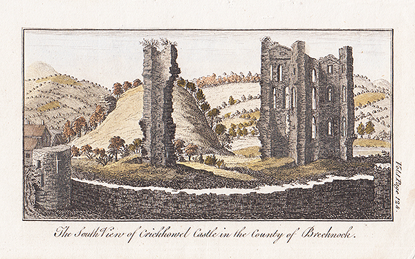 The South View of Crickhowel Castle in the County of Brecknock 