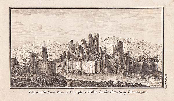 Caerphily Castle in the County of Glamorgan 