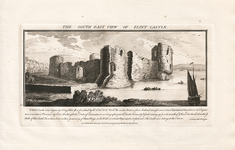 The South East View of Floint Castle.