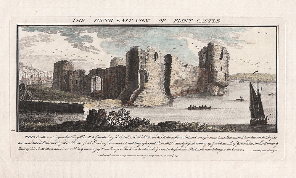 The South East view of Flint Castle