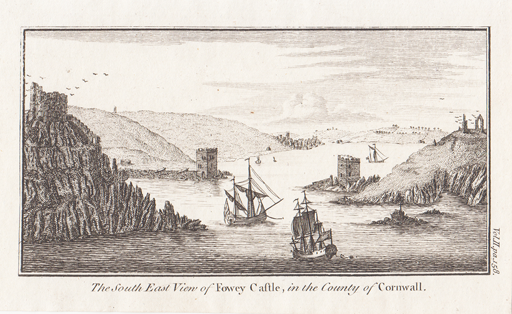 The South East View of Fowey Castle in the Couty of Cornwall.