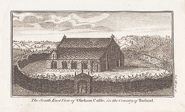 The South East view of Okeham Castle in the County of Rutland 