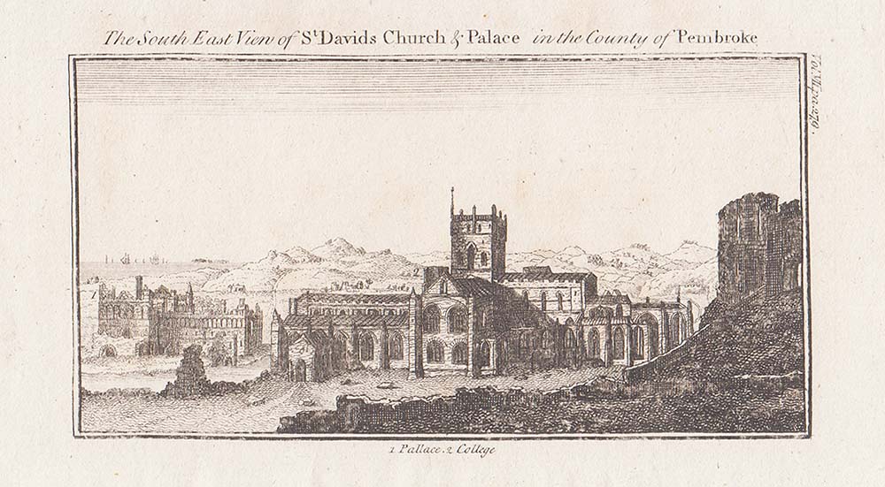 The South East view of St David's Church & Palace 