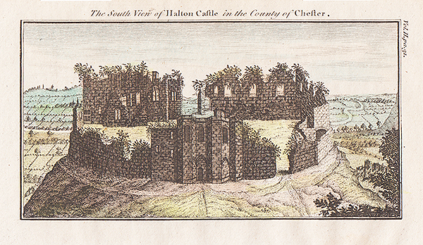 The South View of Halton Castle in the County of Chester