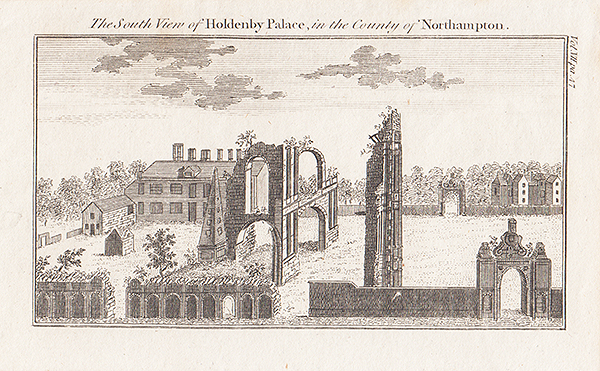 The South view of Holdenby Palace in the County of Northampton 