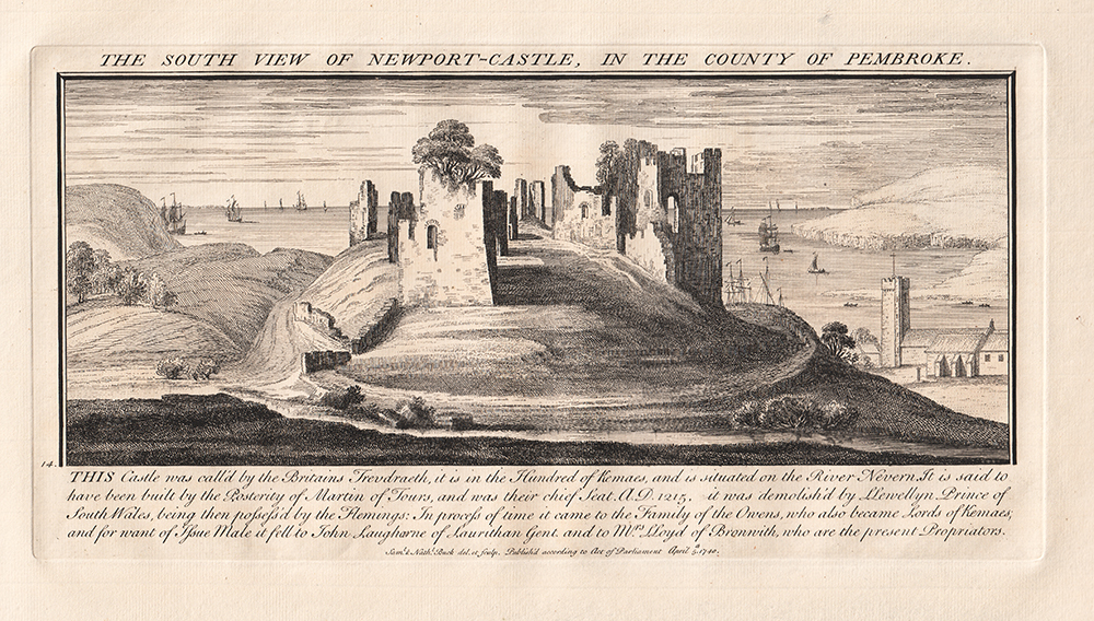 The South View of Newport Castle in the County of Pembroke