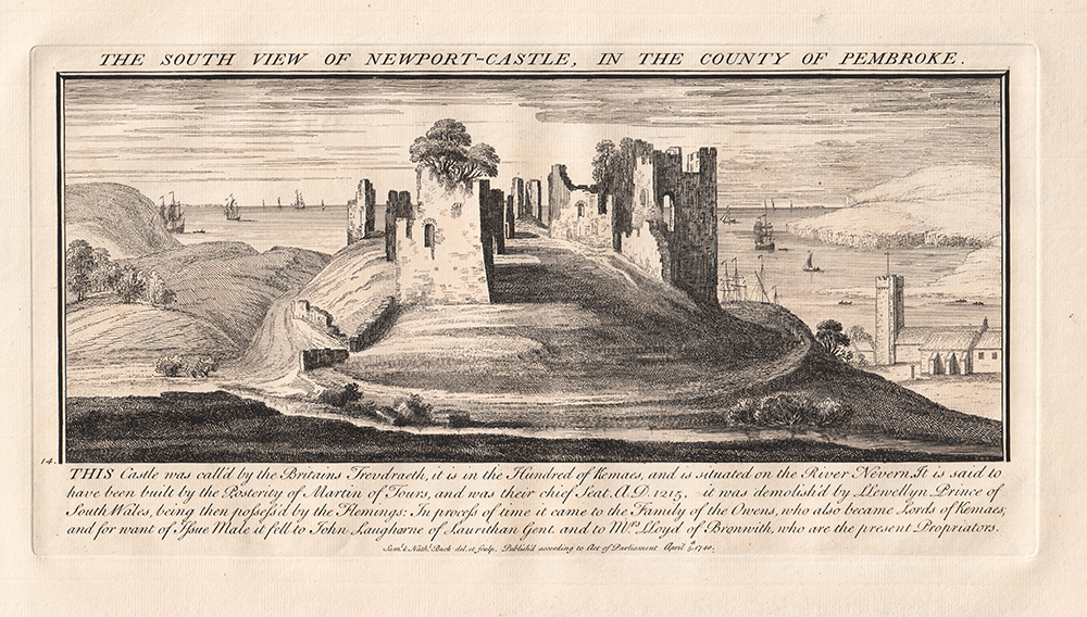 The South View of Newport Castle in the County of Pembroke