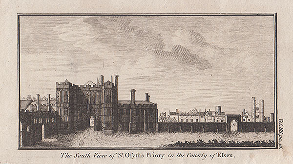 The South view of St Osyth's Priory 