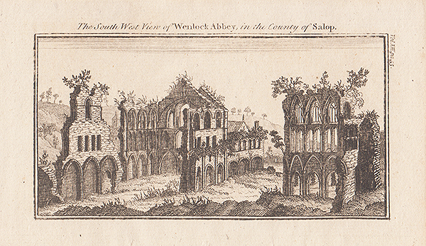 The South West View of Wenlock Abbey in the County of Shropshire 