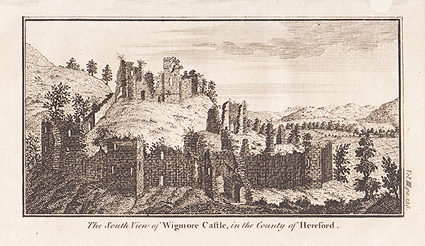 The South view of Wigmore Castle in the County of Hereford 