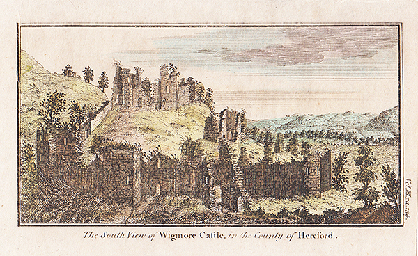 The South view of Wigmore Castle in the County of Hereford 