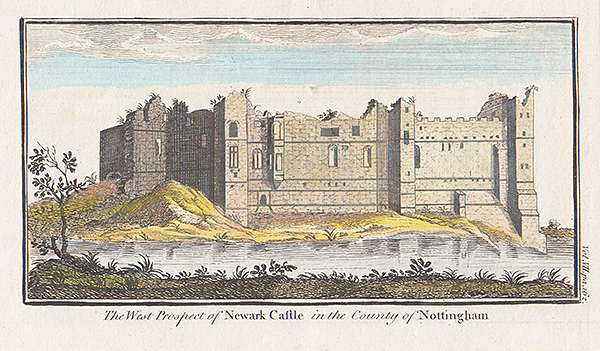 The West Prospect of Newark Castle in the County of Nottingham 