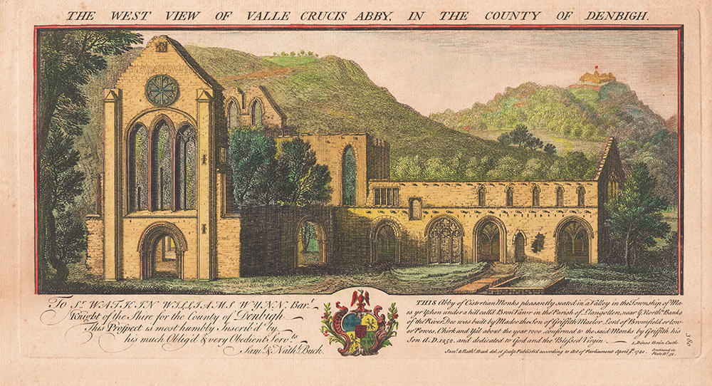 The West View of Valle Crucis Abby