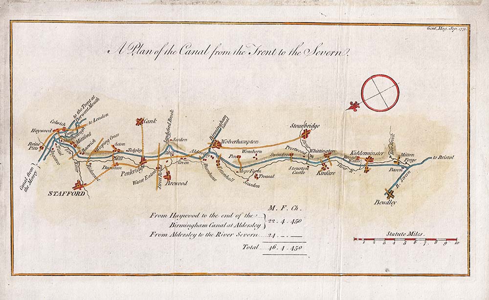 A Plan of the Canal from the Trent to the Severn 