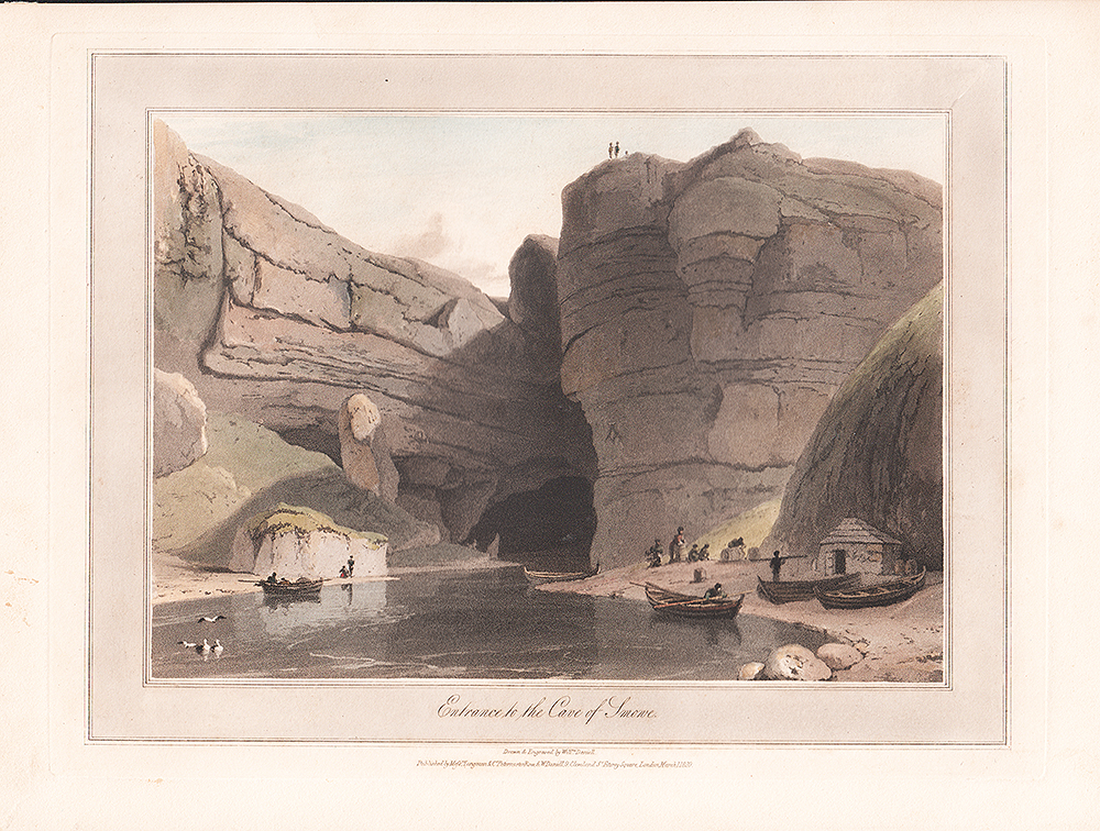 Entrance to the Cave of Smowe - William Daniell.