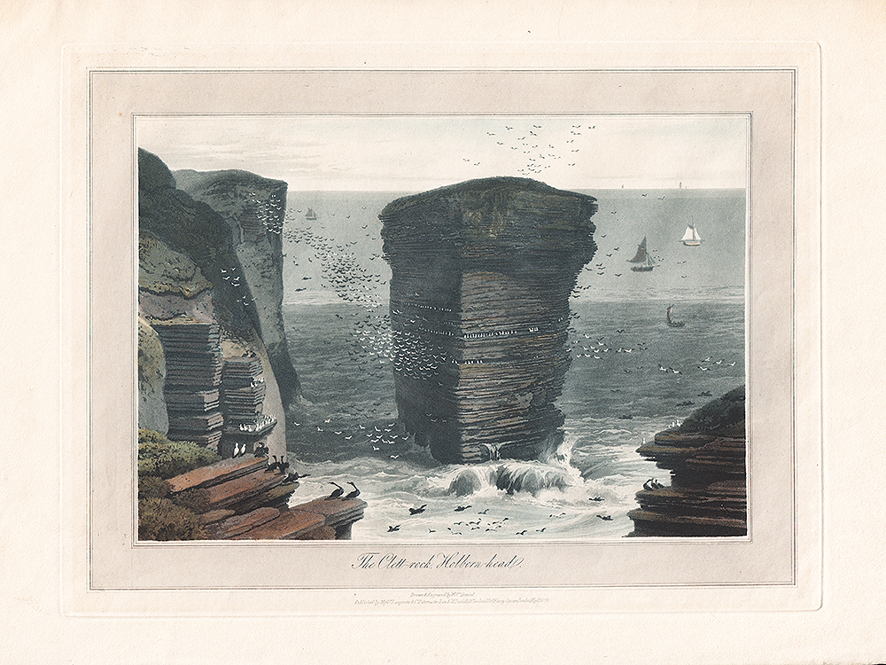 The Clett-rock, Holborn head - William Daniell. 