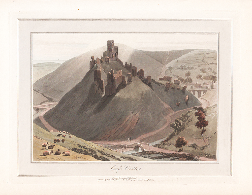 Corfe Castle - William Daniell