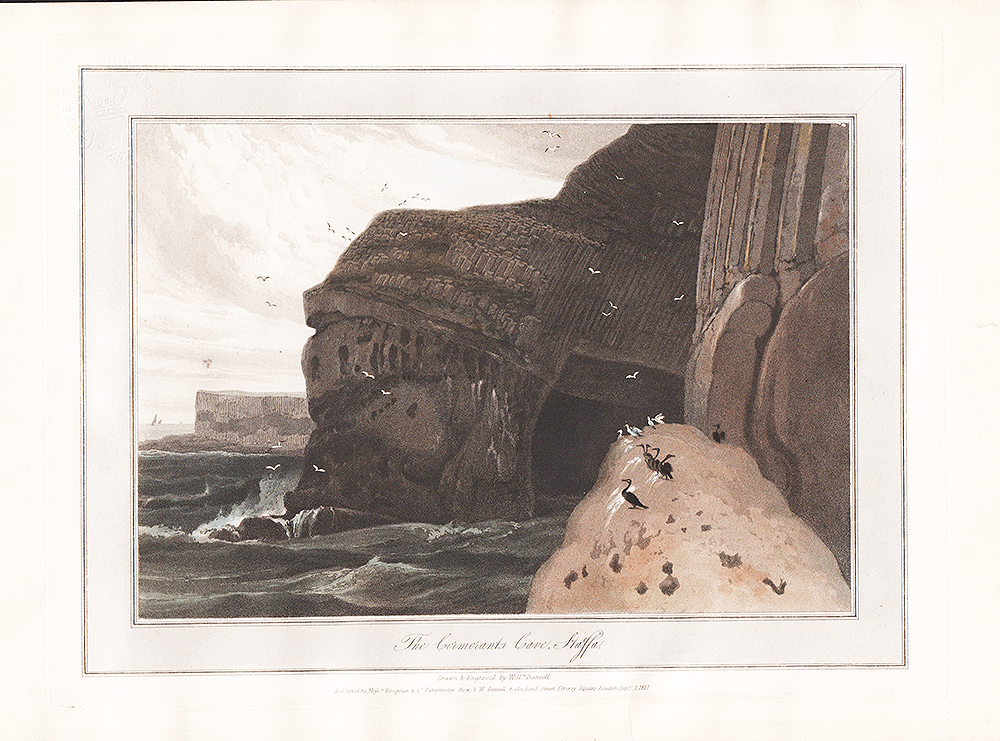 The Cormorants Cave, Staffa - William Daniell.