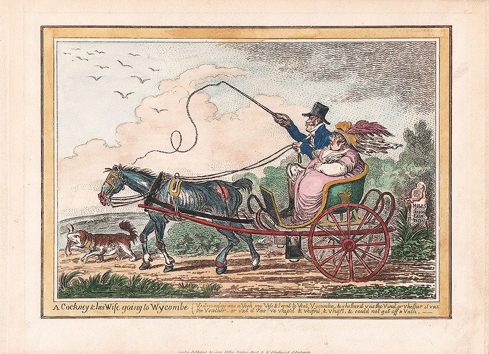 Gillray -  A Cockney & his Wife going to Wycombe