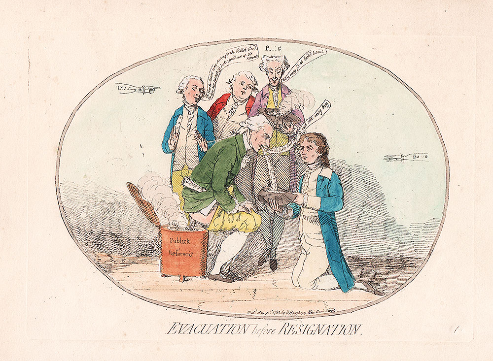 Gillray - Evacuation before Resignation 