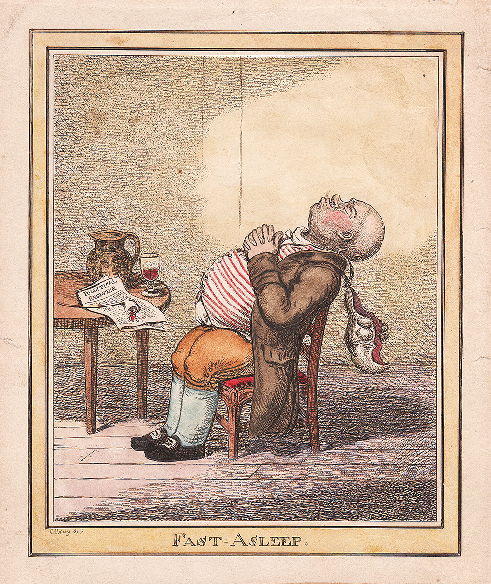 Gillray - Fast Asleep