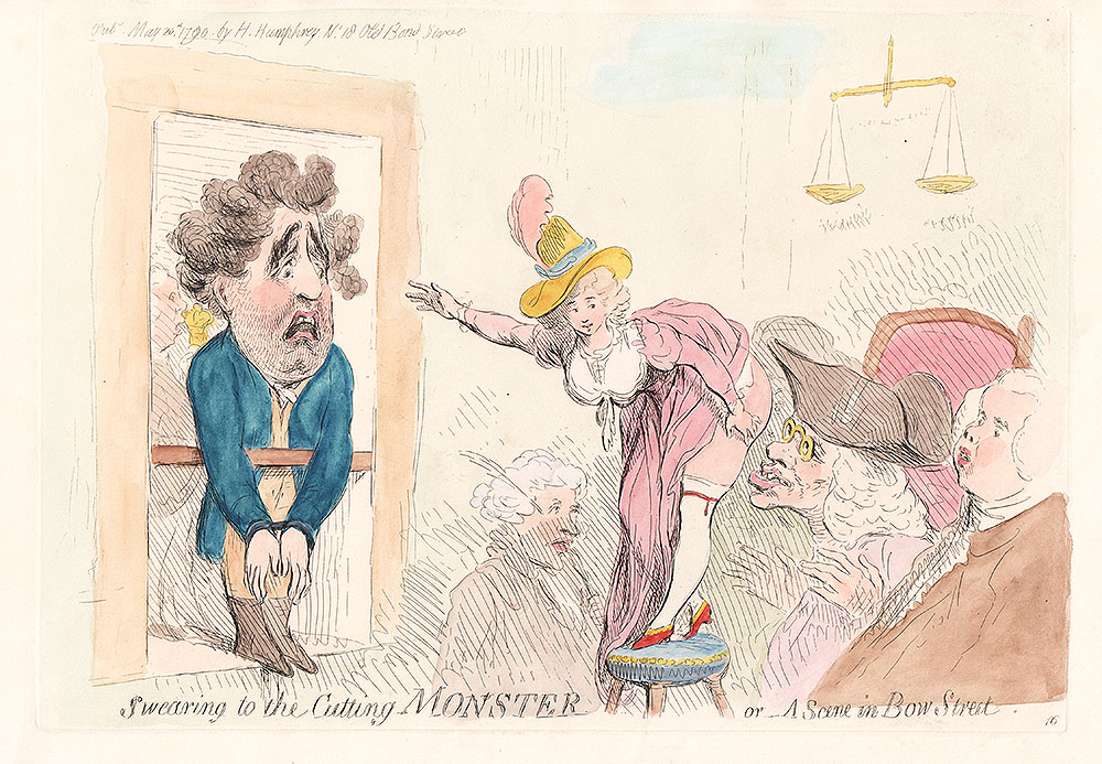 Gillray - Swearing to the Cutting Monster 