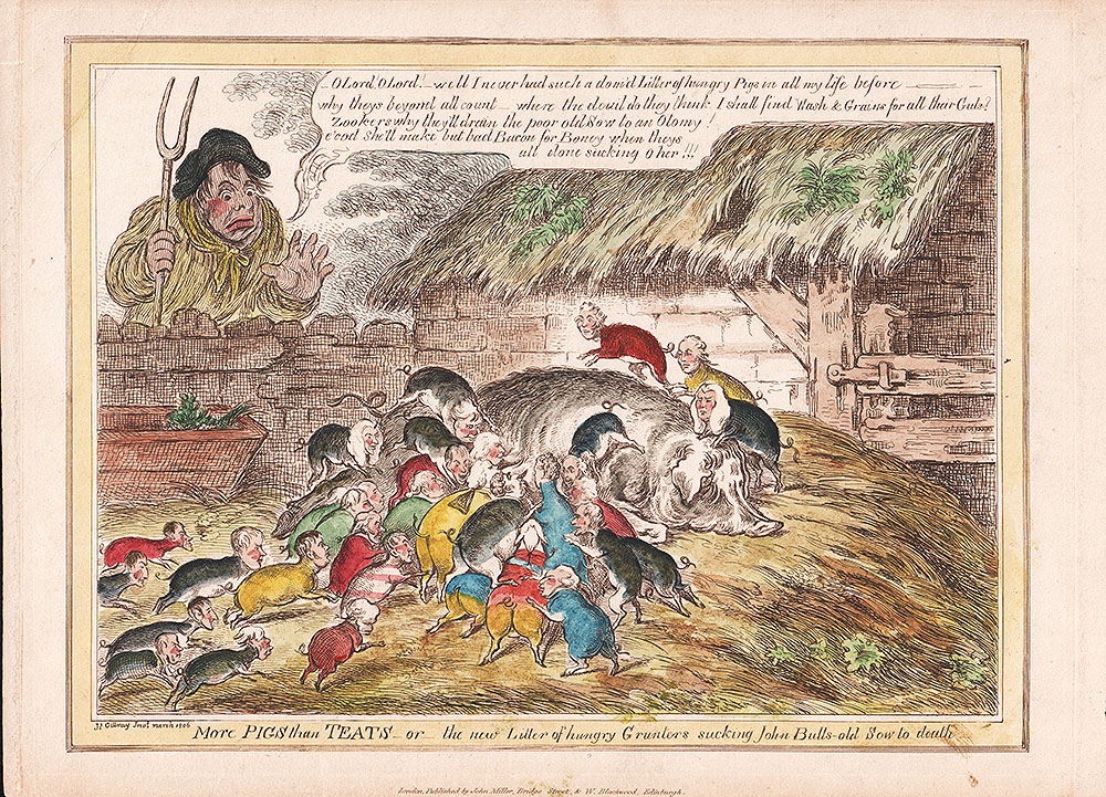 Gillray - More Pigs than Teats 