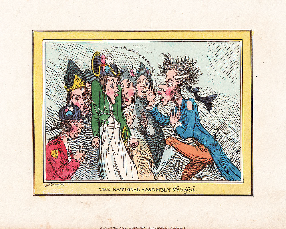 Gillray - The National Assembly Petrified