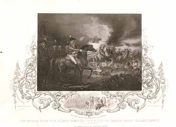 The Attack upon the French Camp on the Hills of Famars near Valenciennes 