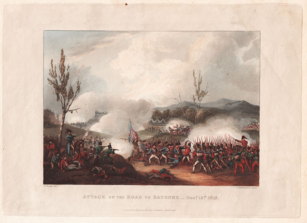 Attck on the Road to Bayonne  -  Dec 13th 1813