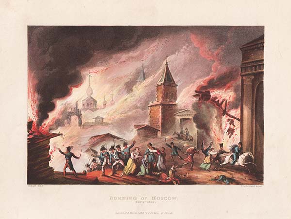 Burning of Moscow Sept 1812