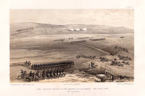 The Cavalry affair of the Heights of Bulgnak  -  The first gun  19th Sept 1854