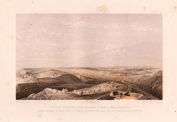 View from the heights above Balaklava looking towards Sebastopol  