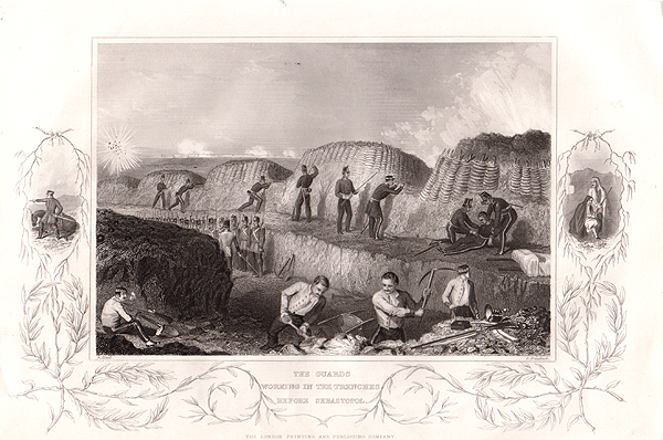 The Guards working in the trenches before Sebastopol