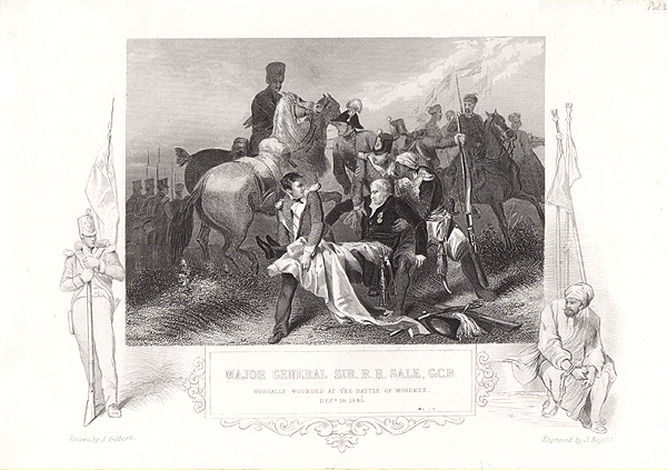 Major General Sir R H Sale  GCB Mortally wounded at the Battle of Moodkee Dec 18th 1845
