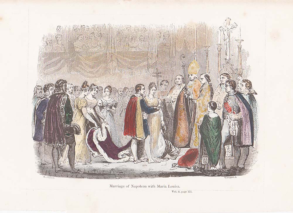 Marriage of Napoleon with Maria Louisa.