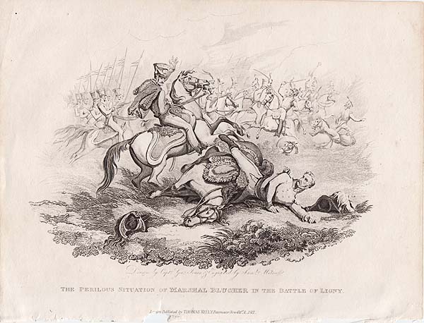 The Perilous situation of Marshal Blugher in the Battle of Ligny