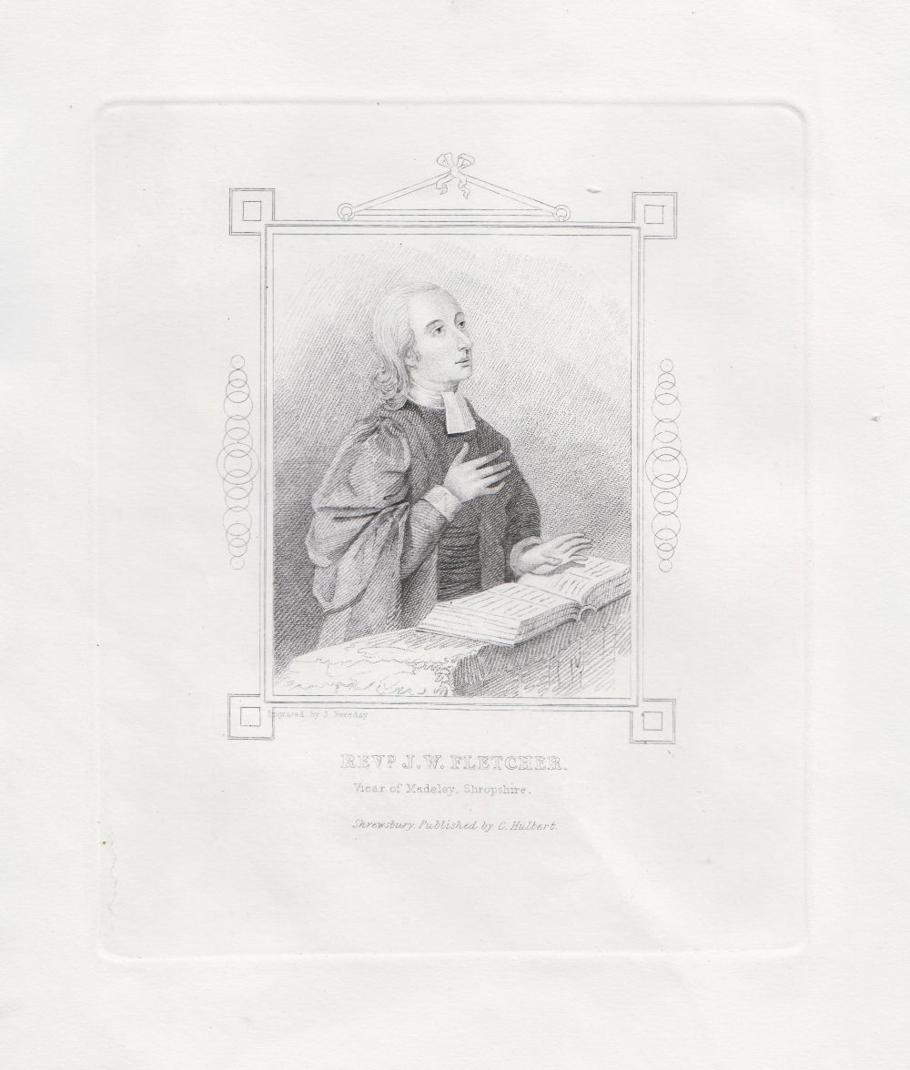 Revd. J.W. Fletcher.  Vicar of Madeley, Shropshire. 