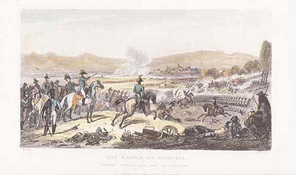 The Battle of Vittoria looking towards the Pass of Pampeluna